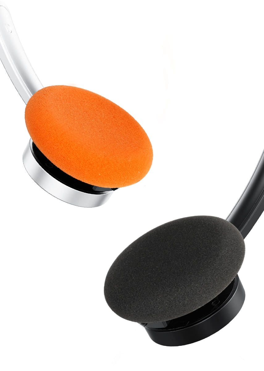 2組のフォームイヤーパッド