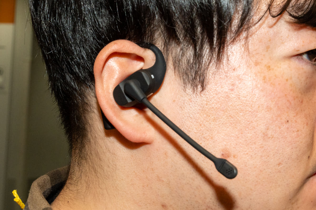 KDT3000を装着しているところ