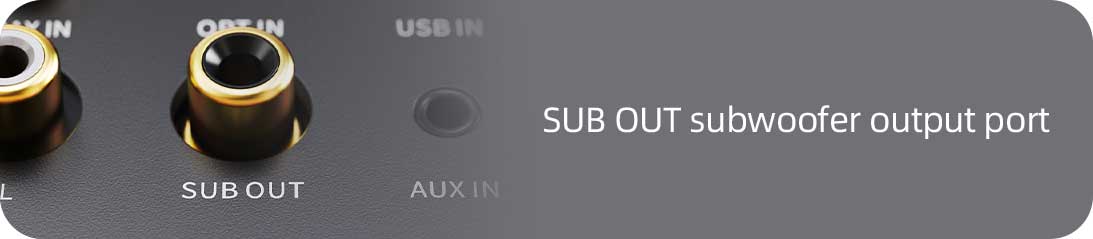 RCAサブウーファー出力も搭載