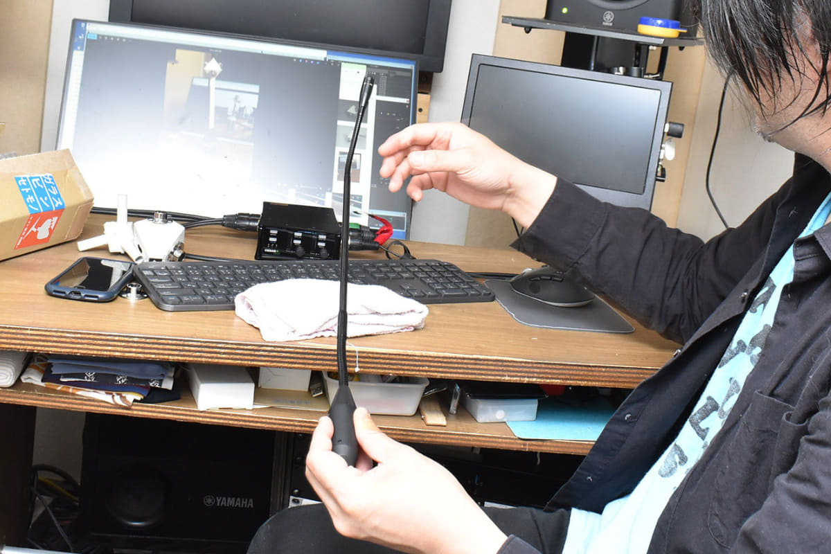 オーディオテクニカのグースネックマイク「AT857QMLa」