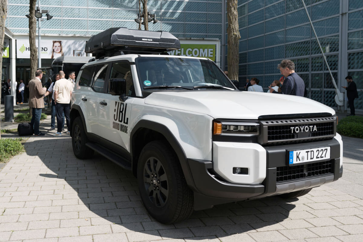 カーオーディオに関する展示も