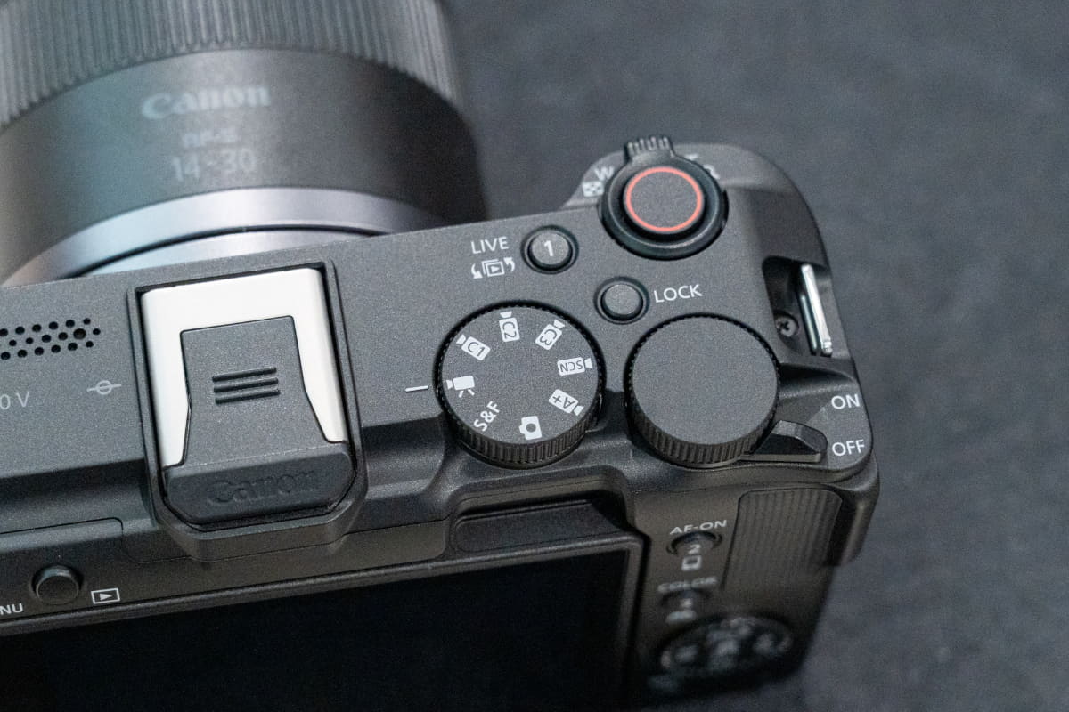 EOS R50 Vのモードダイヤル