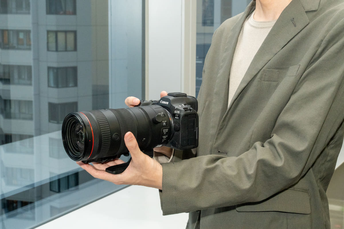 ミラーレスカメラの「EOS R5 Mark II」