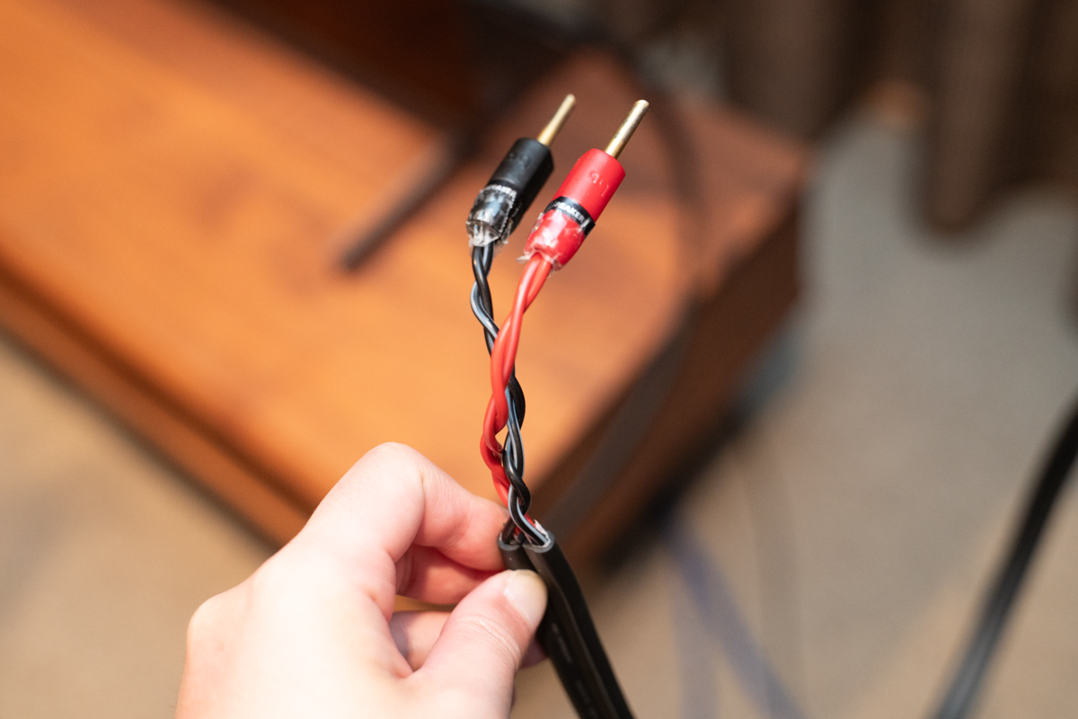 切り売りスピーカーケーブルROCKET11の加工品(1.5m 47,300円)