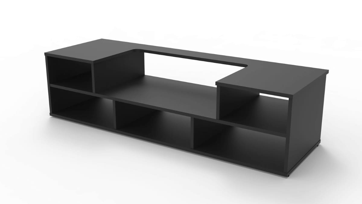 超短焦点プロジェクター用AVラック「HF-PB1600」、新色のブラック