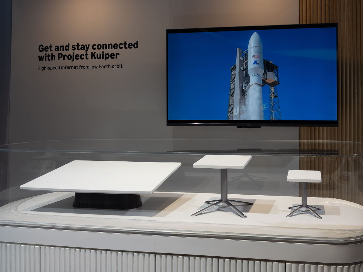 Project Kuiper用の子機。写真は2025年1月のCESで撮影