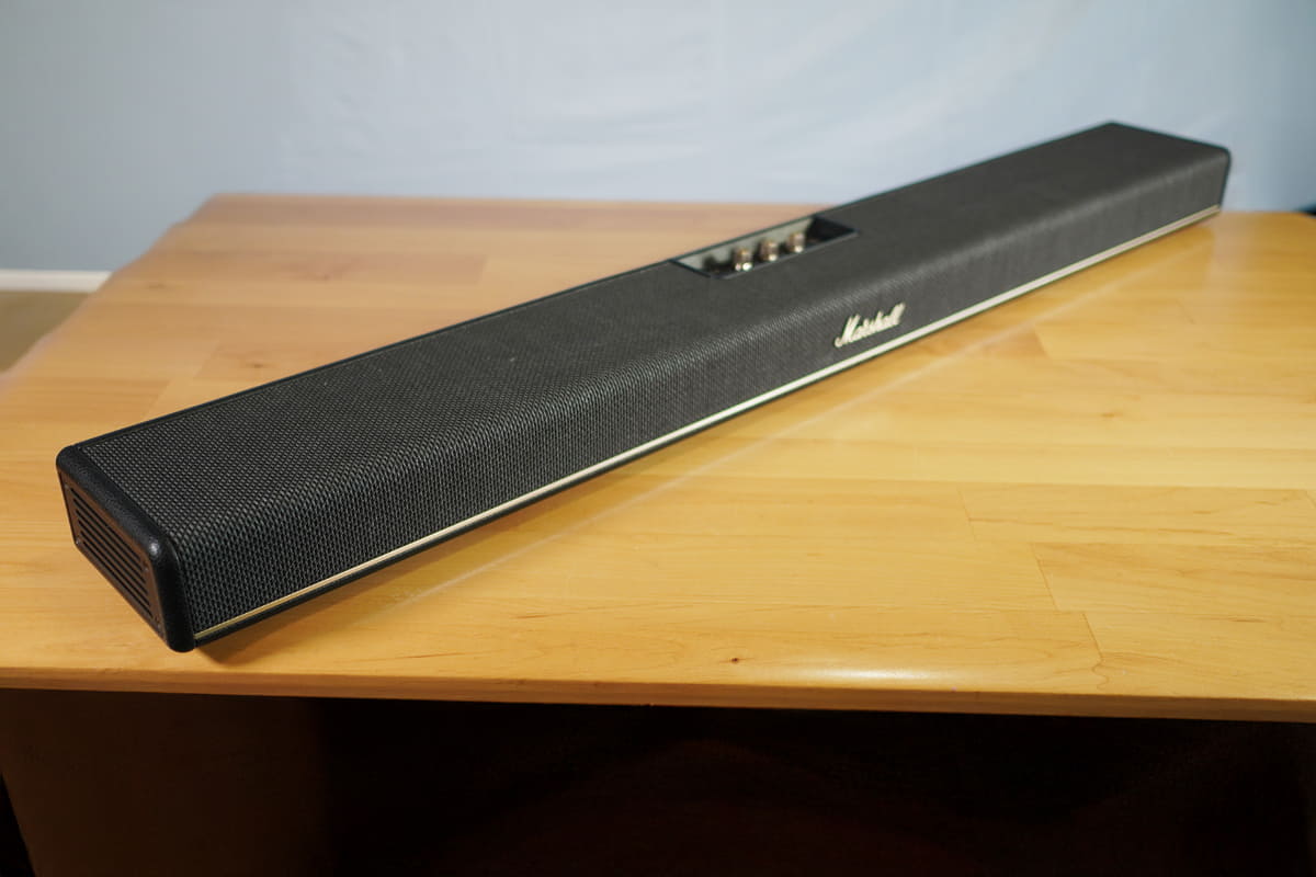 Marshall初のサウンドバー、HESTON 120