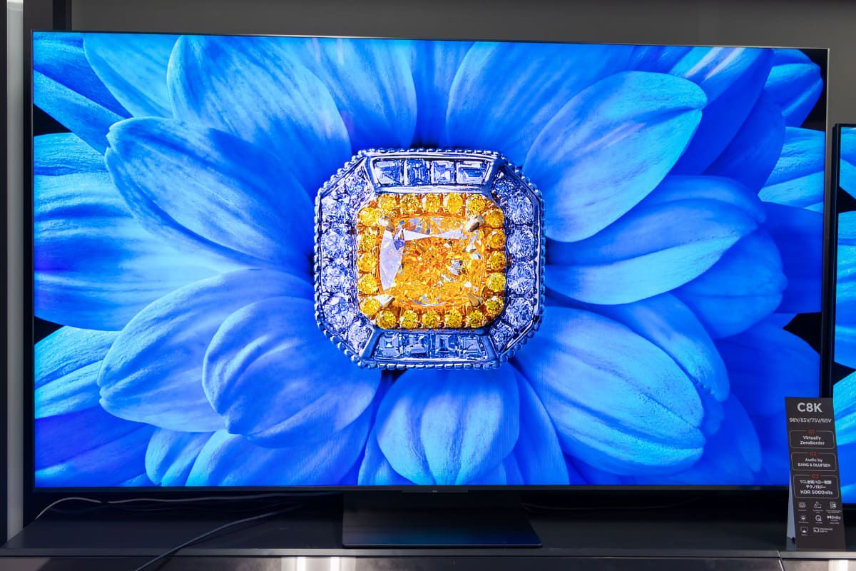 TCLの2025年モデル、量子ドット搭載4KミニLED液晶「C8K」シリーズ