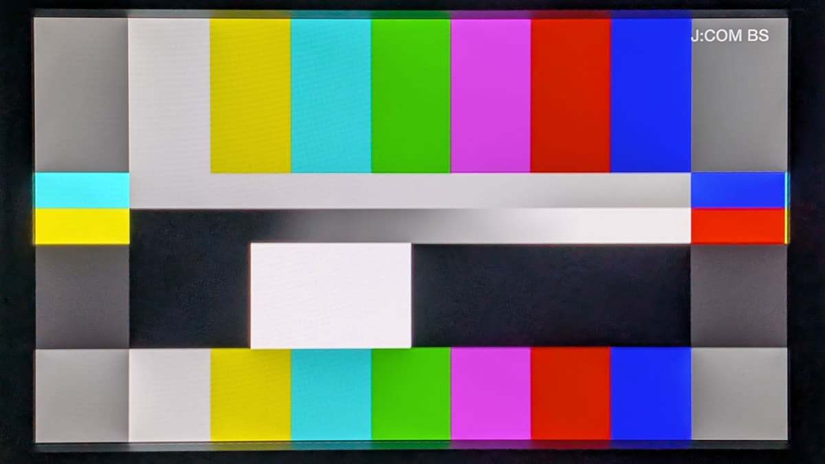 カラーバーとウォーターマーク