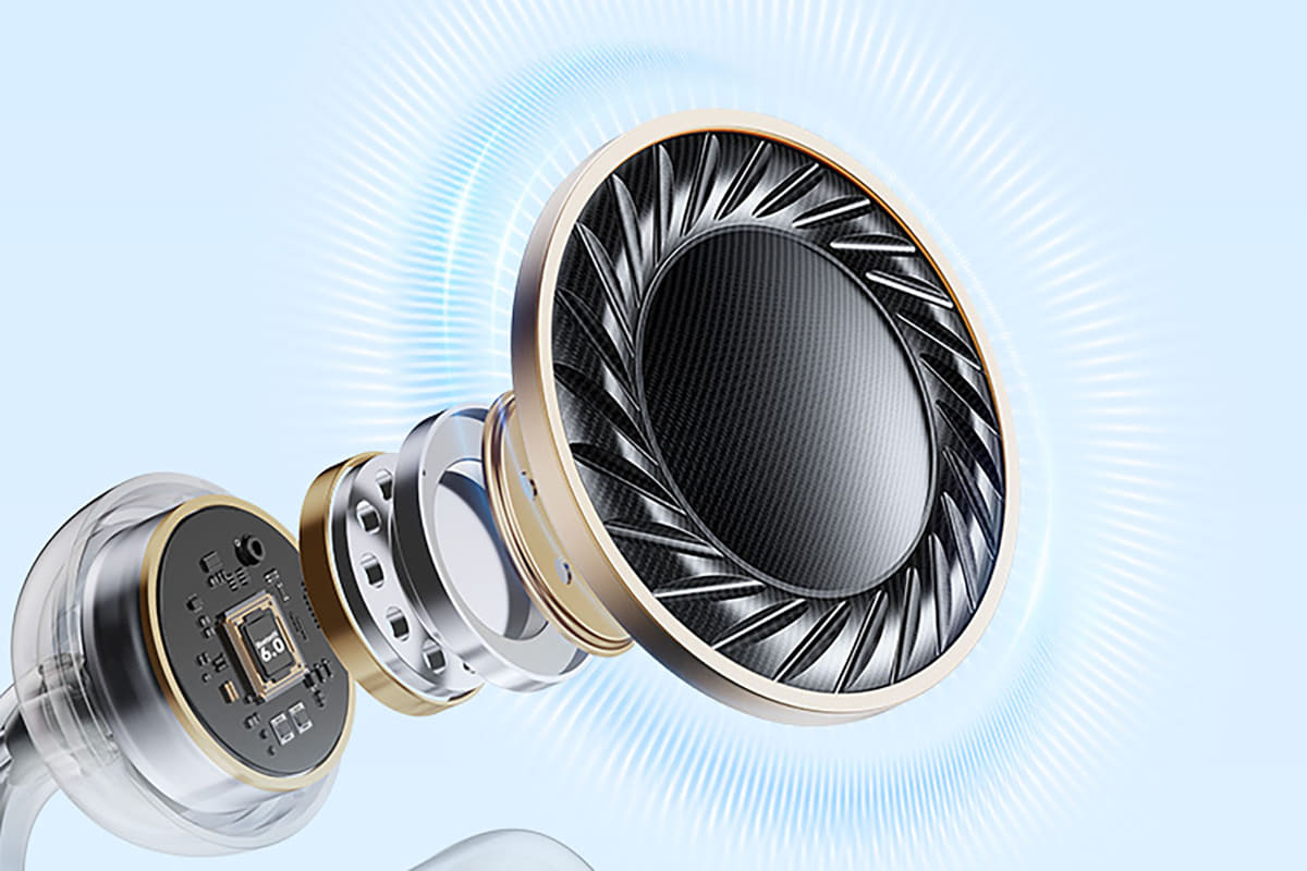 10.8mm口径のカーボンファイバー複合振動板採用のダイナミックドライバー