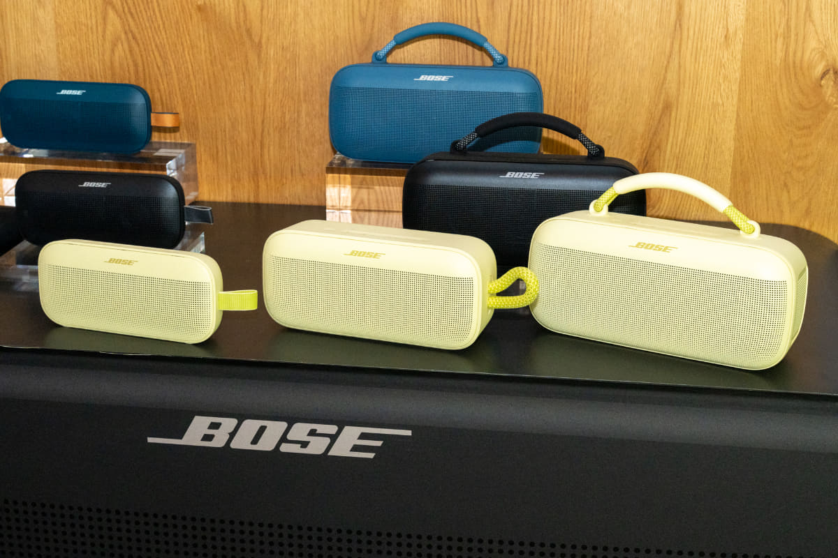 左からSoundLink Flex(第2世代)、SoundLink Plus、SoundLink Max