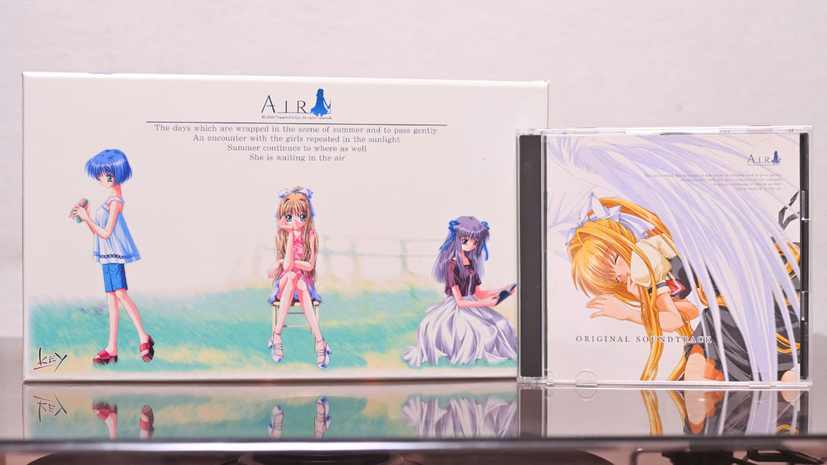 PCゲーム『AIR』の初回版とサントラ