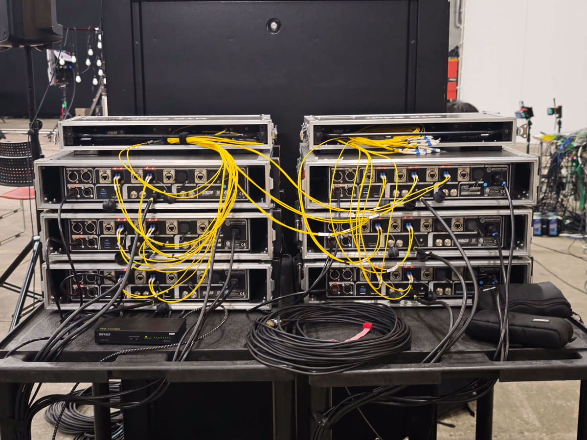 ICVFX撮影のための機材とオペレーションスタッフ