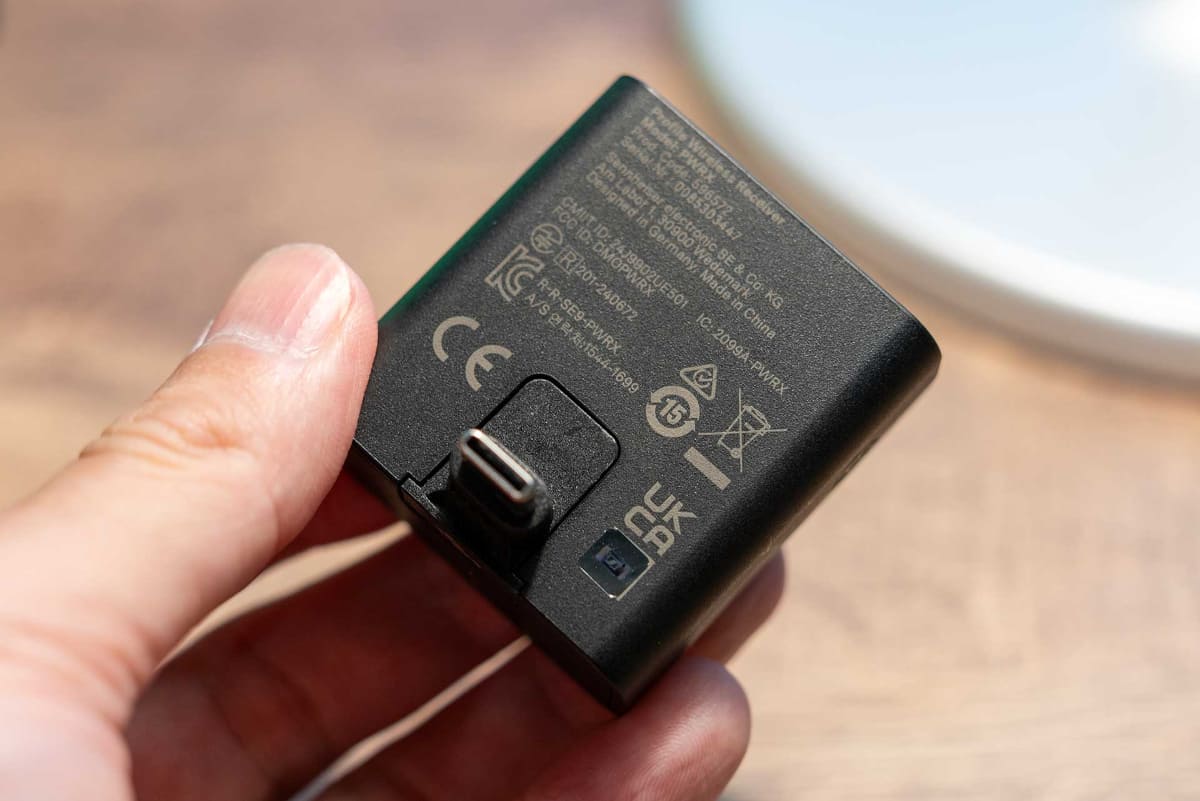 USB-Cコネクタを接続したところ