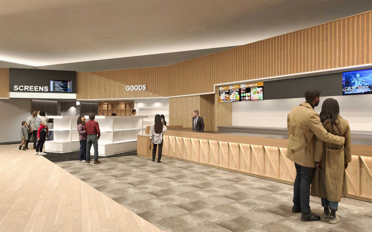 リニューアルされたロビーフロア