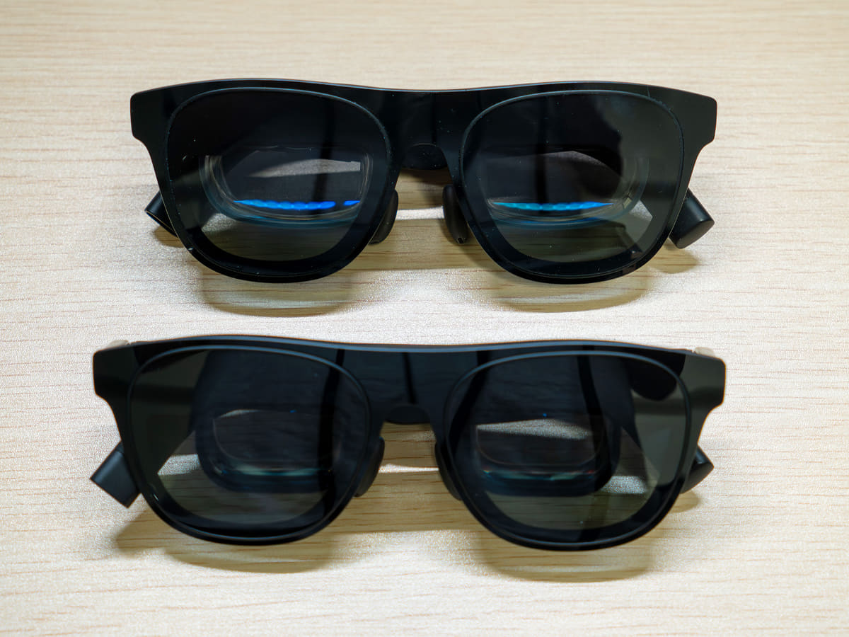 上がXREAL One、下がXREAL One Pro