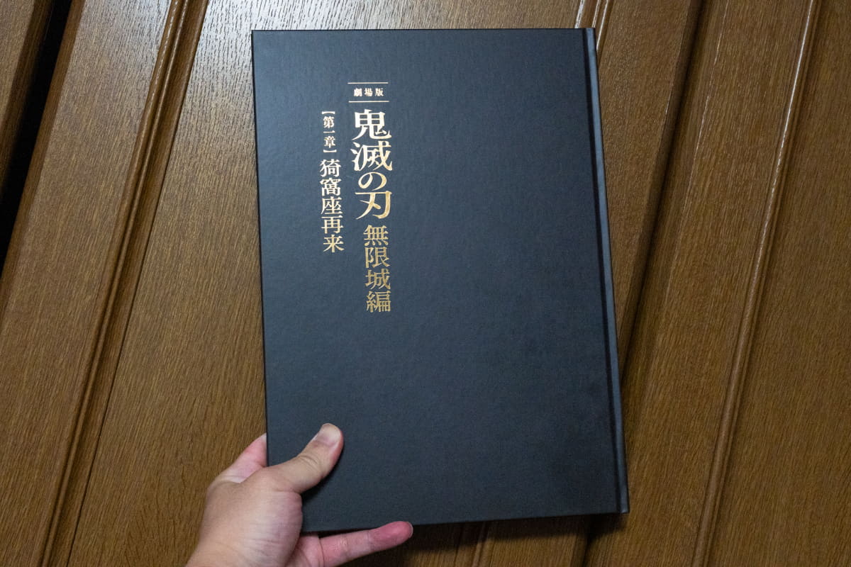 パンフレット(初回限定版) 1,800円。いつも通り制作秘話に信じられない話が載っている
