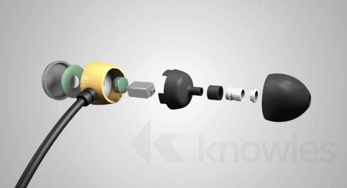 シングルBAの構造図<Br><span class="fnt-70">©Knowles Electronics, LLC. Itasca, IL USA</span>