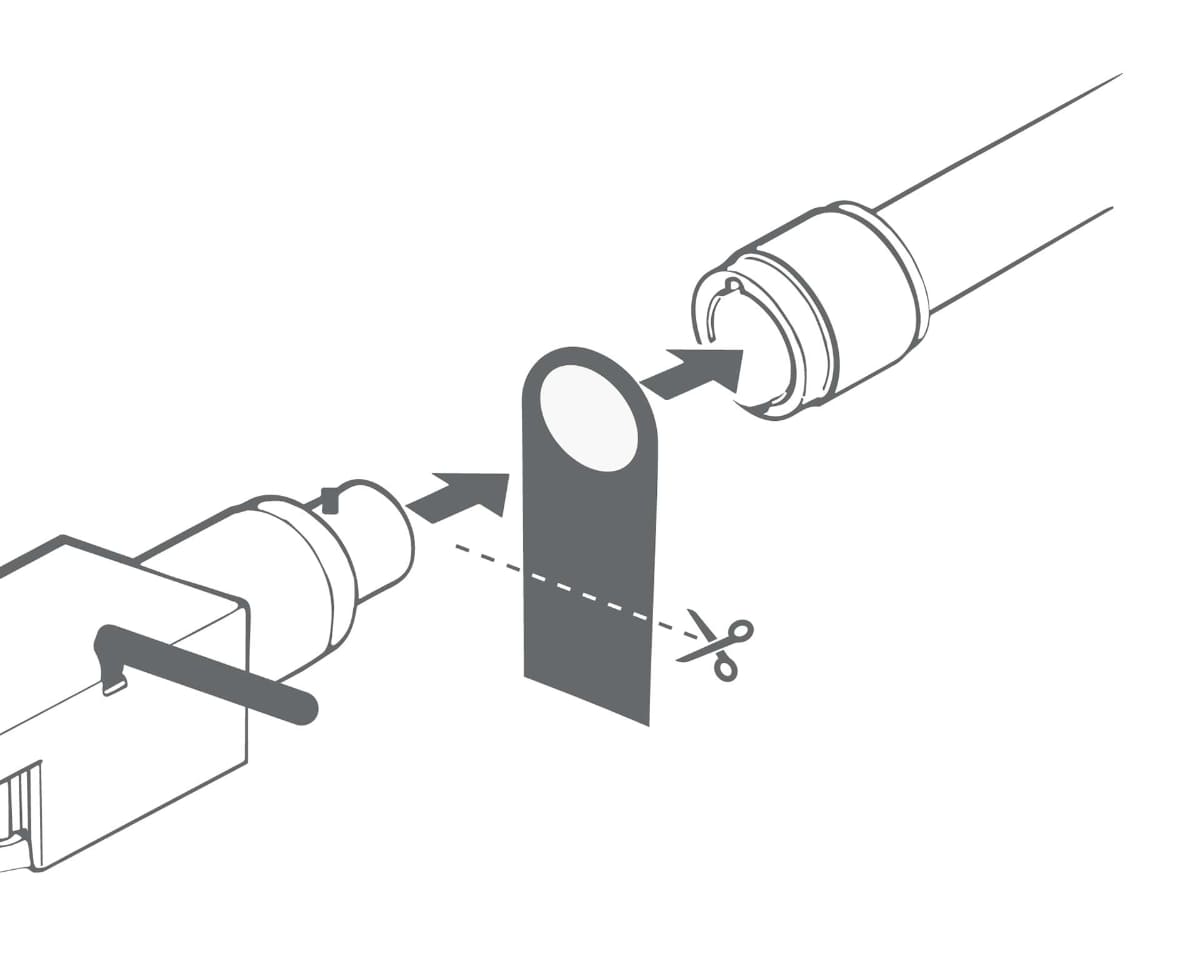 ユーザー自身で好みの長さにカットして使用できる