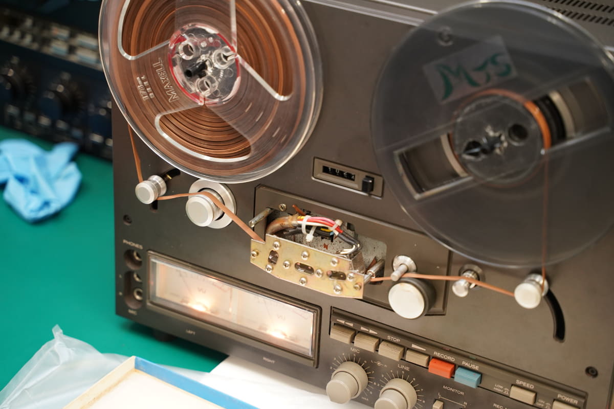 ヨレヨレのテープが、無事に録音できた