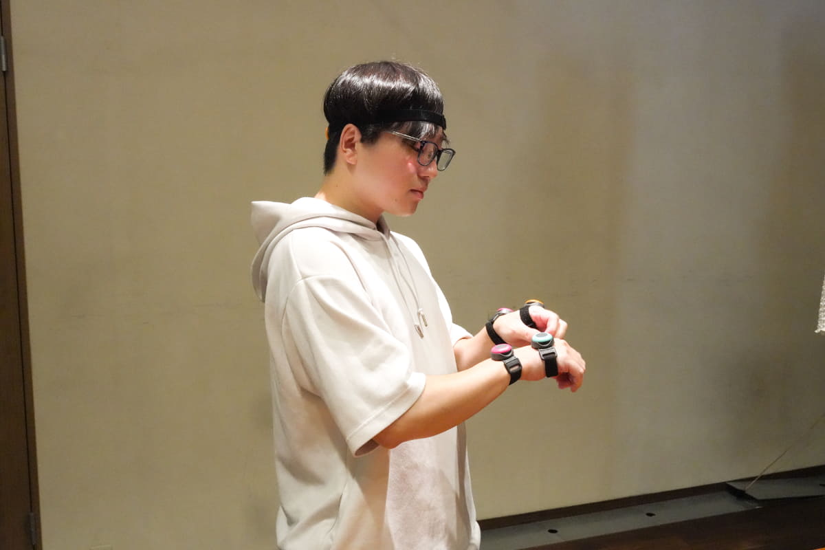 佐藤氏が普段のモーション収録を再現