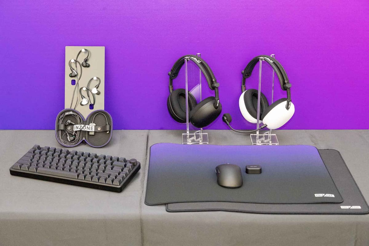 INZONEからはヘッドセット/イヤフォンのほか、マウス、キーボード、マウスパッドも発売される