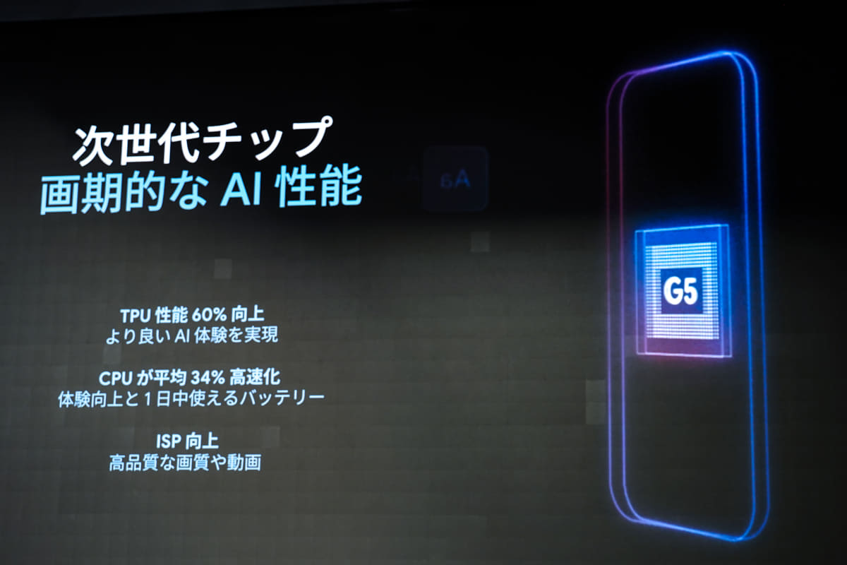 Google独自のプロセッサー「Tensor G5」