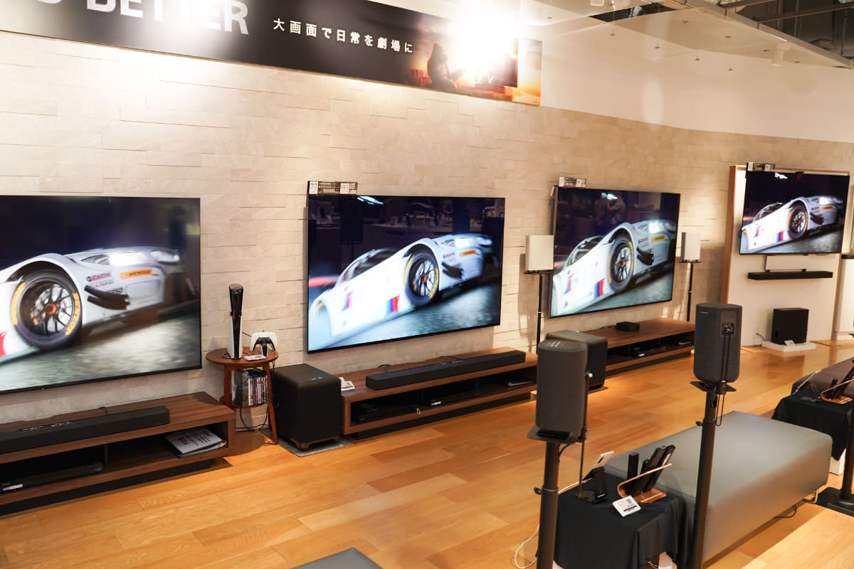 ブラビア展示コーナー