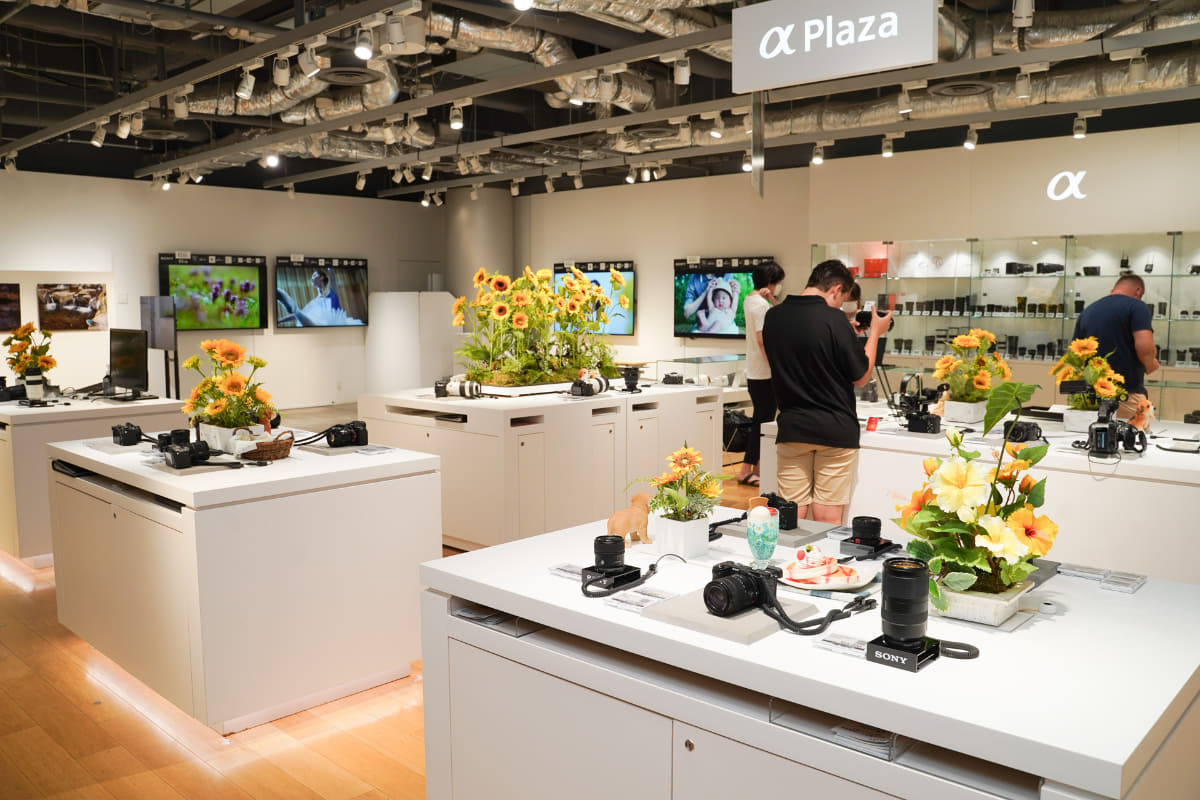 ソニーストア銀座、リニューアル前のカメラコーナー