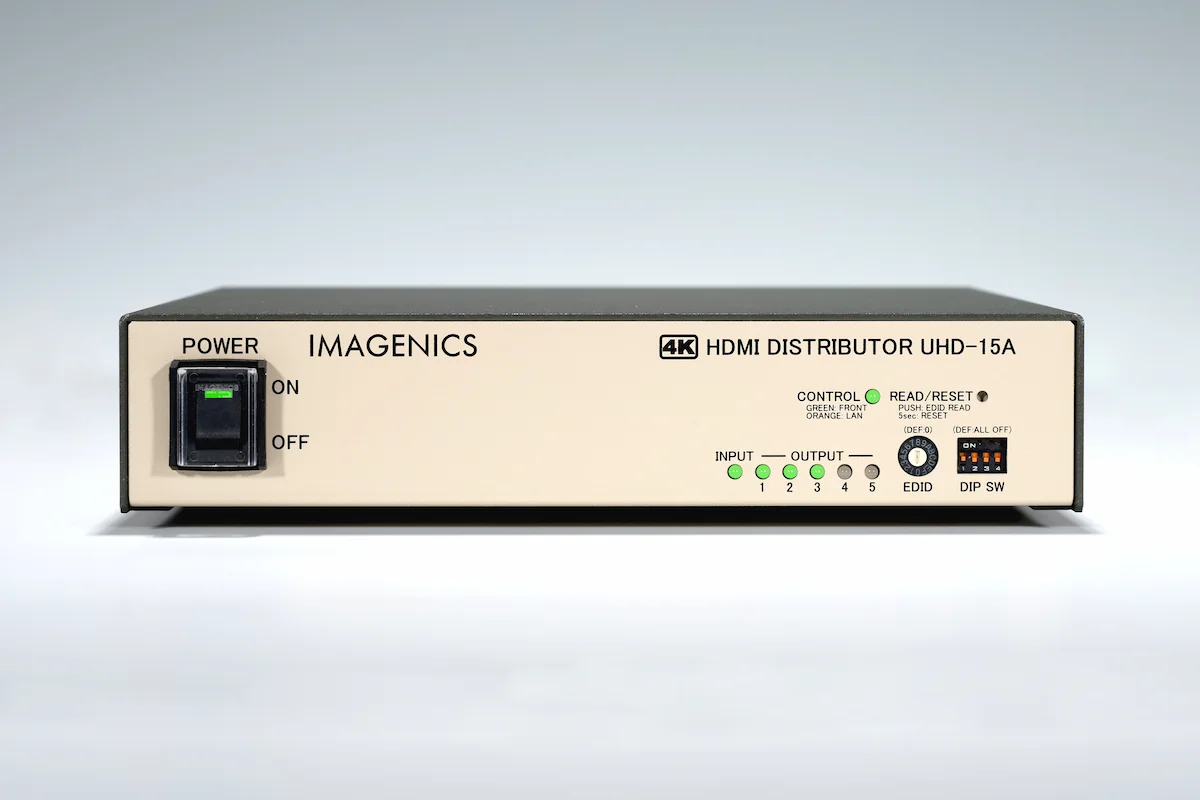 1入力5出力「UHD-15A」