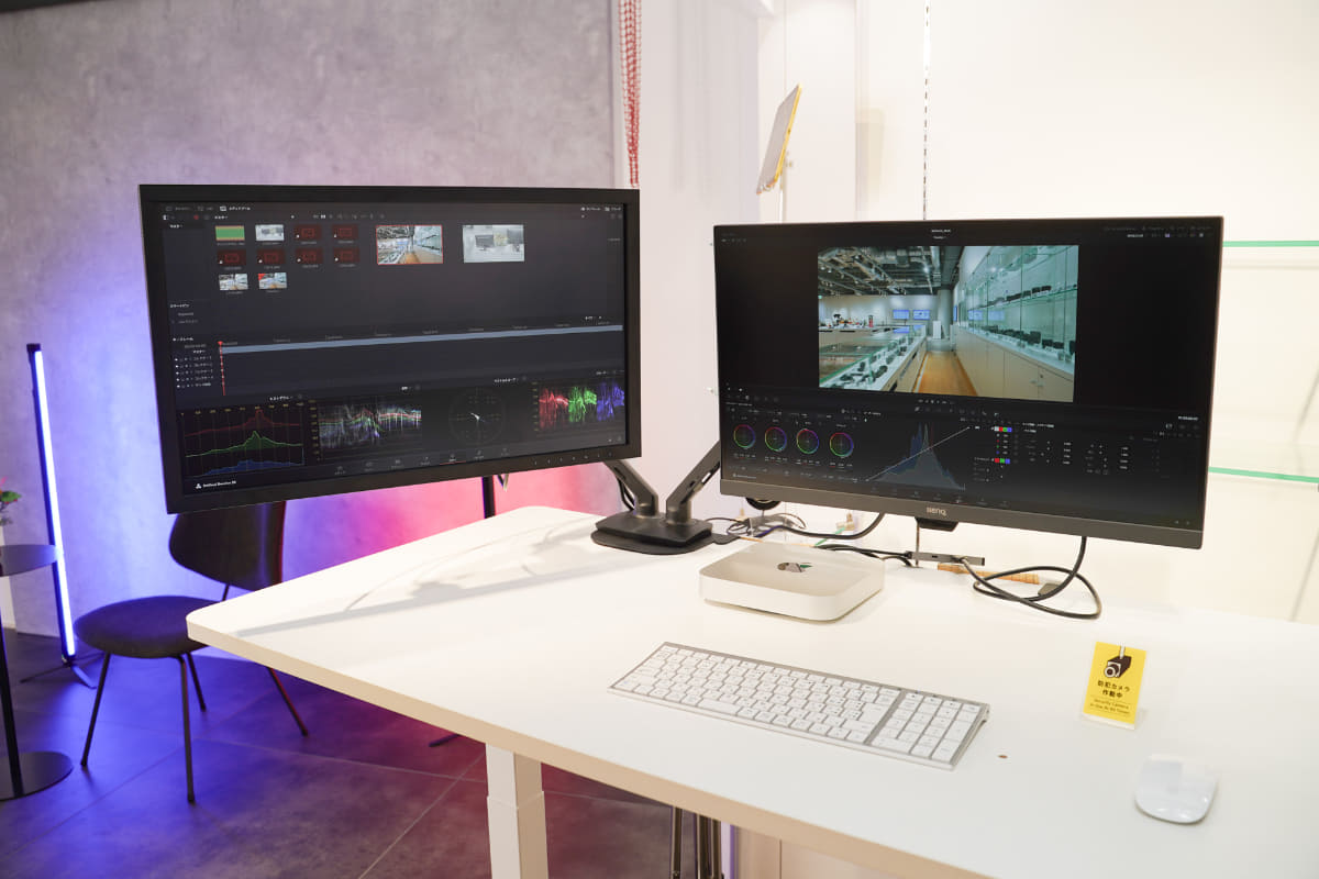 撮影だけでなく、編集も体験できる