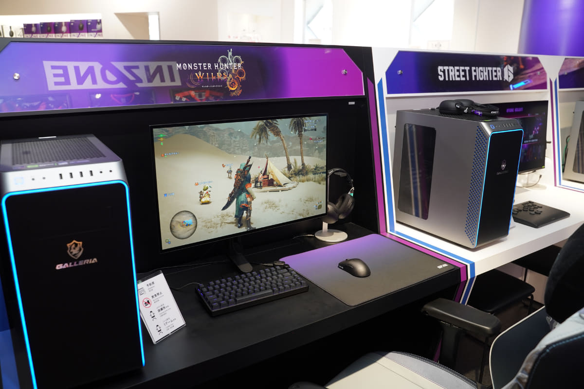 試遊台が豊富に用意されている