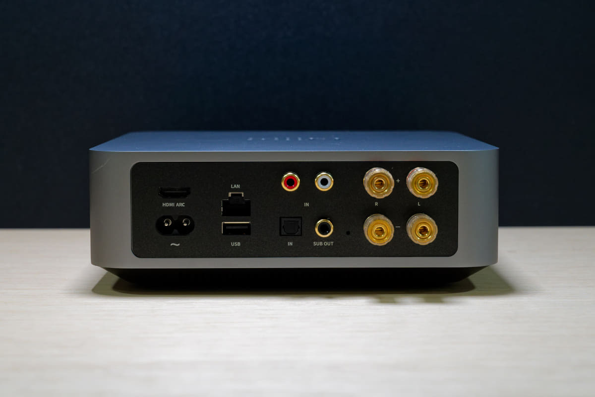 オーディオ入力はHDMI ARC、光デジタル、ラインの3系統