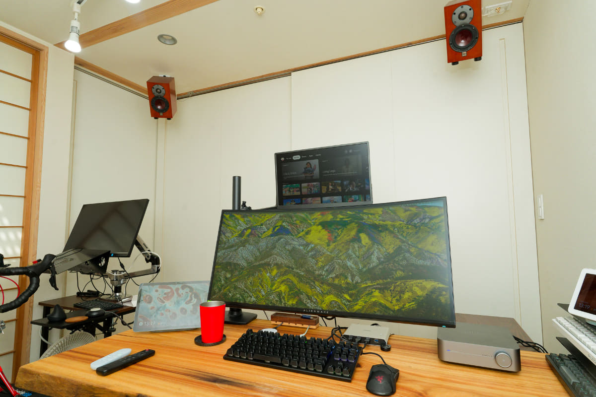 天吊りスピーカーとWiiM Amp Proのある生活