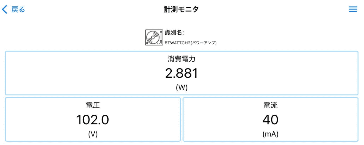 標準的な音量での再生時