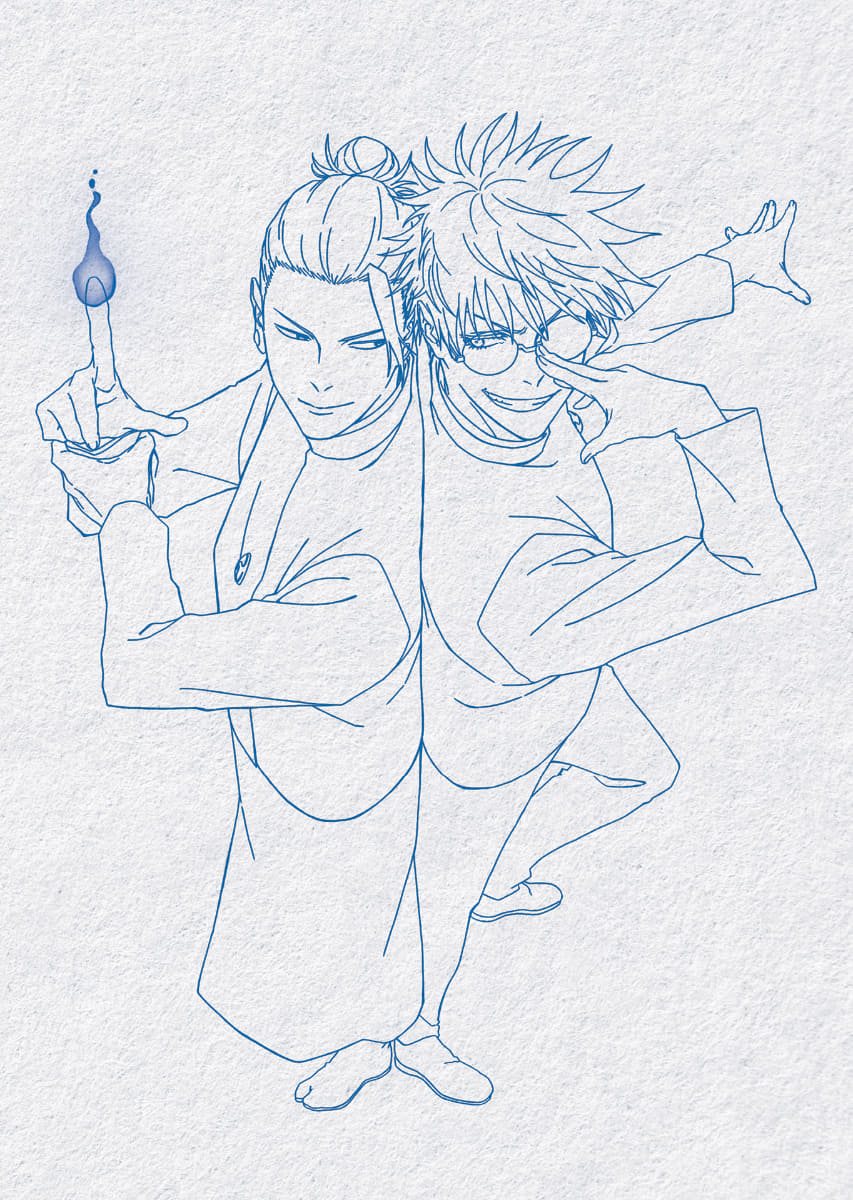 特製三方背ケースイラスト<br><span class="fnt-70">(C)芥見下々／集英社・呪術廻戦製作委員会</span>