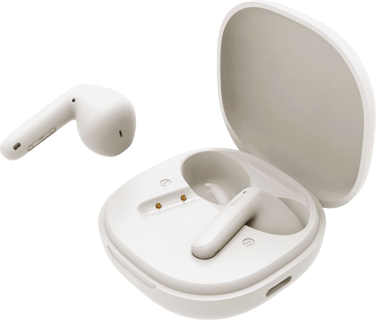 完全ワイヤレスイヤホン インナーイヤー型(GRFD-TWS QT41)ミルクホワイト