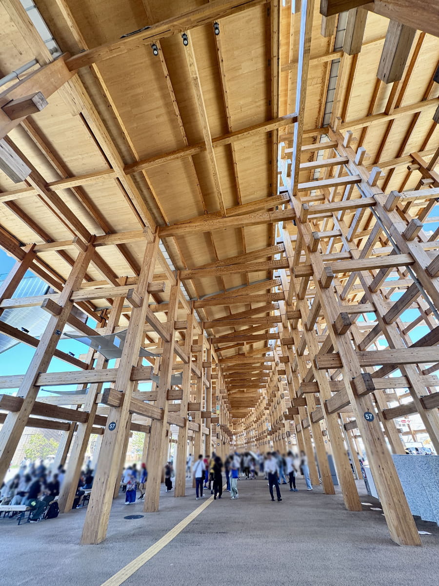 大屋根リングの内部