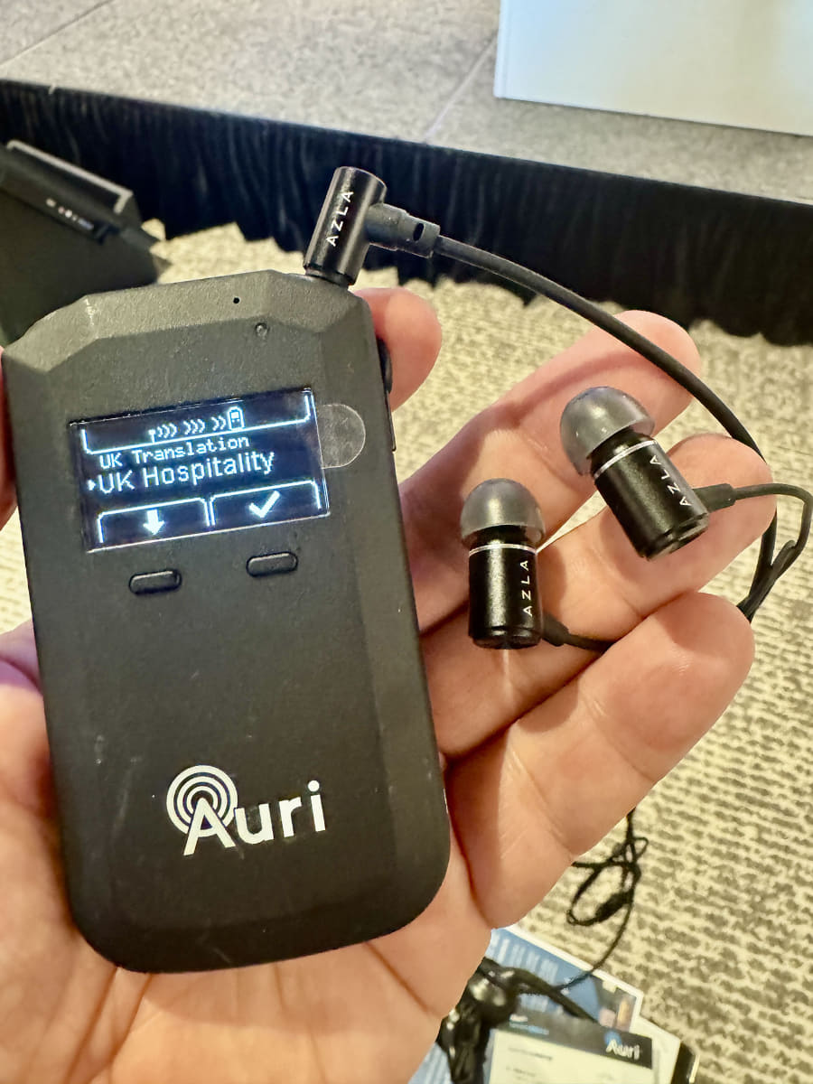 Auriの受信機にTrinityを接続したところ