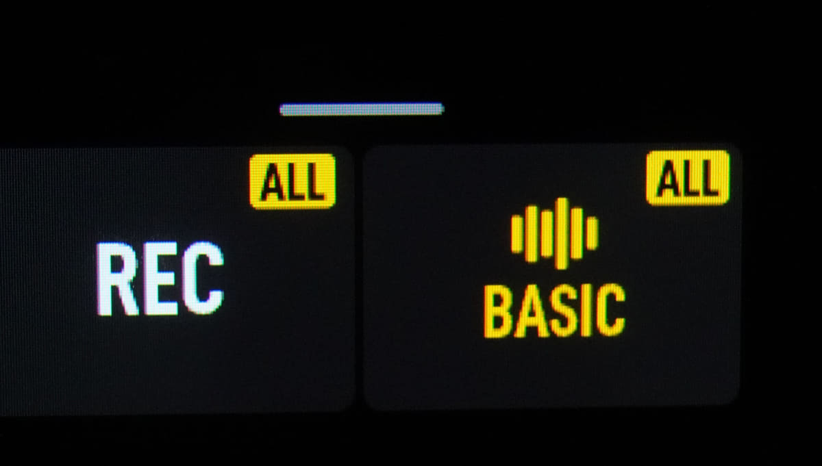 一括設定はローカルRECとノイキャンが可能だが、トーン設定はできない