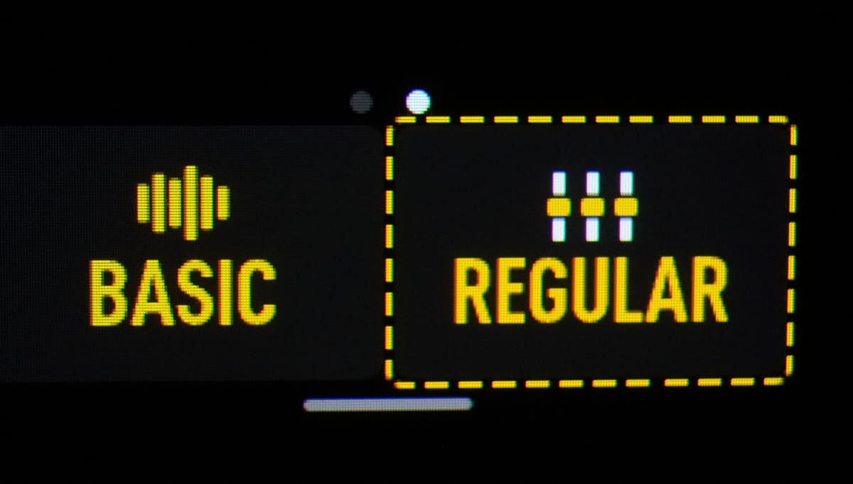 ノイキャンとトーンはトランスミッタごとに設定できる