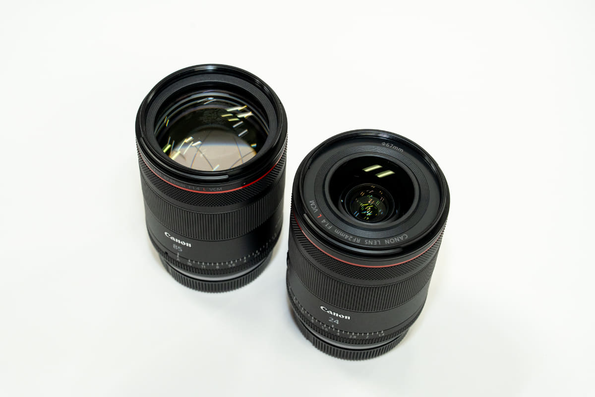 同シリーズのRF24mm F1.4 L VCMと外観はほぼ一緒