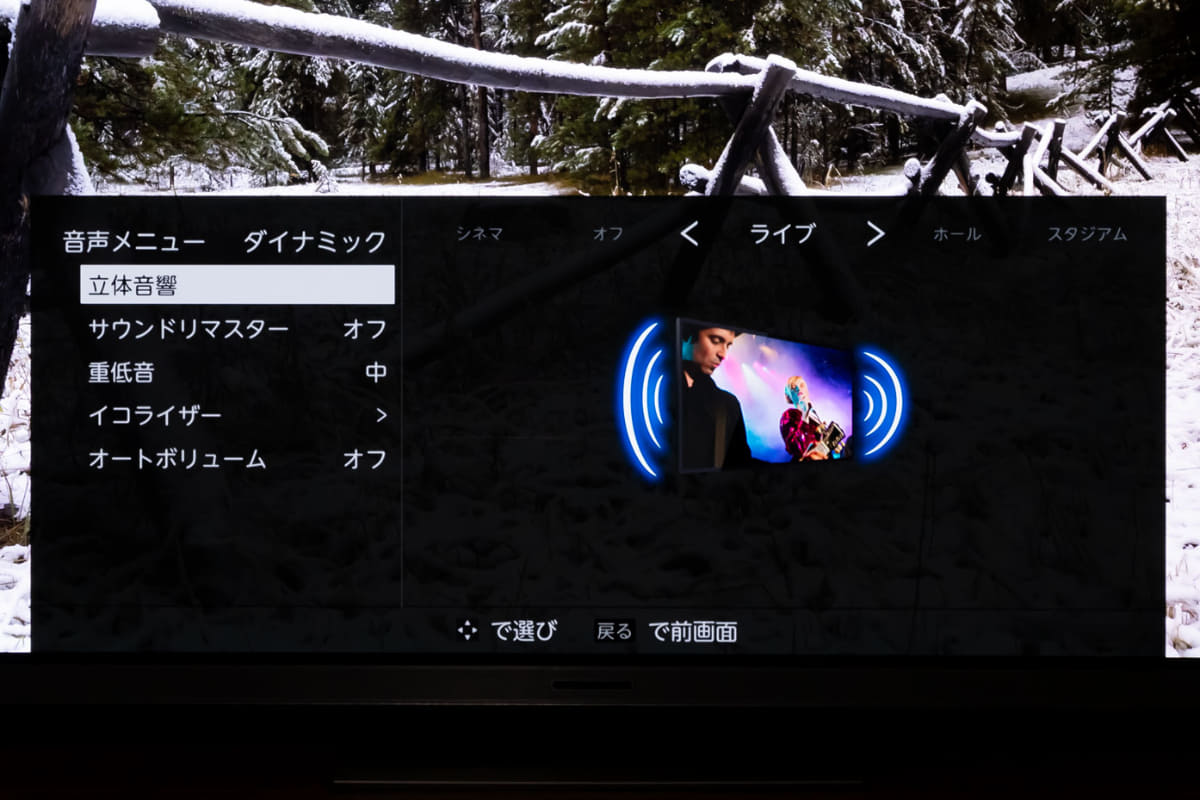 音質カスタム系メニュー