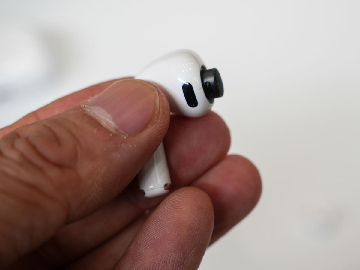 イヤーチップを外すと音導管が長くなっている