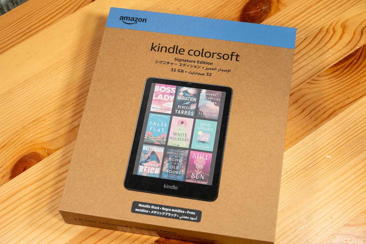 「Kindle Colorsoft シグニチャーエディション」パッケージ