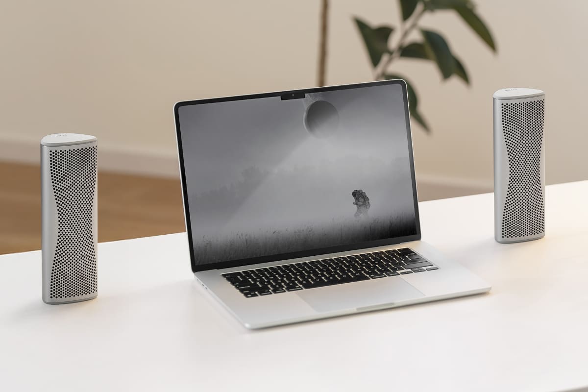 2台を連携させたステレオ再生も可能