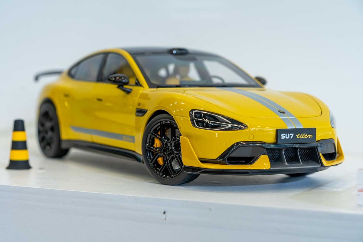 「要望が多かった」というEV「SU7」と「SU7 Ultra」の1/18ダイキャストモデルも発売する