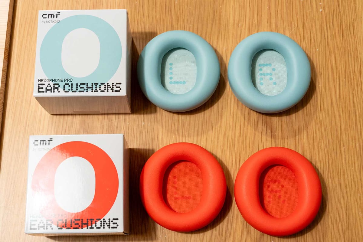 別売りのイヤークッションは2色