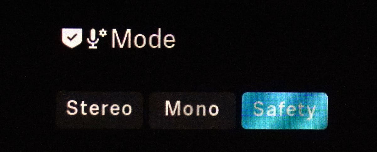 録音モードは3タイプ