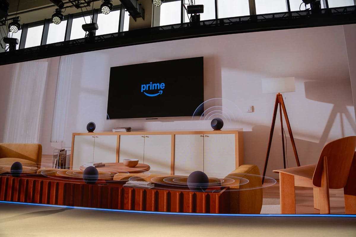 最大5台までのEcho StudioまたはEcho Dot Maxを組み合わせ、空間オーディオに対応